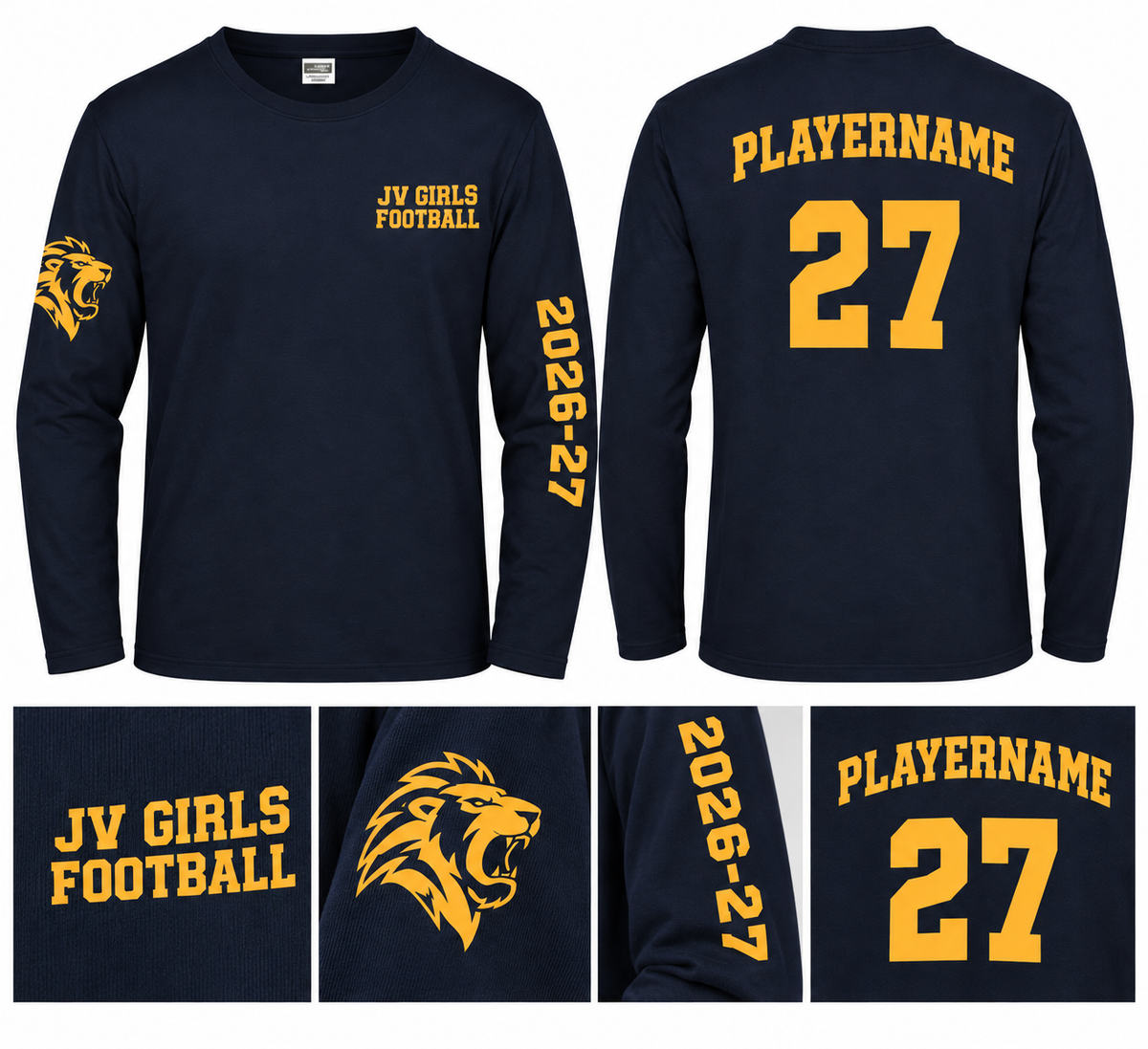 ZIS JV Football unisex T-Shirt langarm