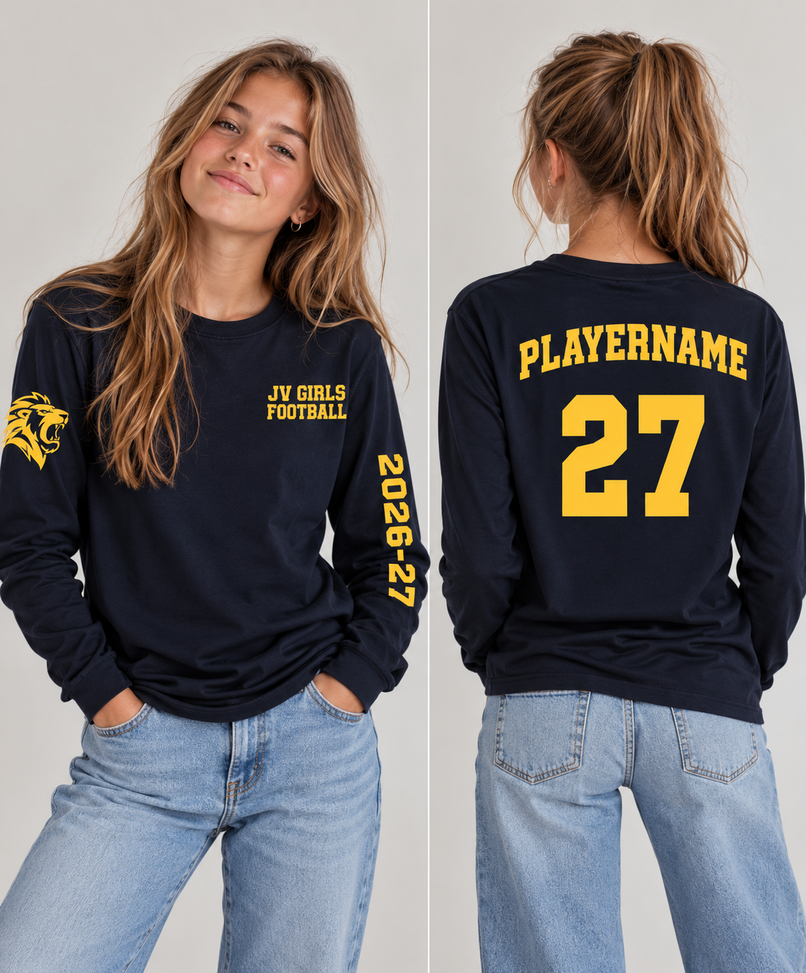 ZIS JV Football unisex T-Shirt langarm
